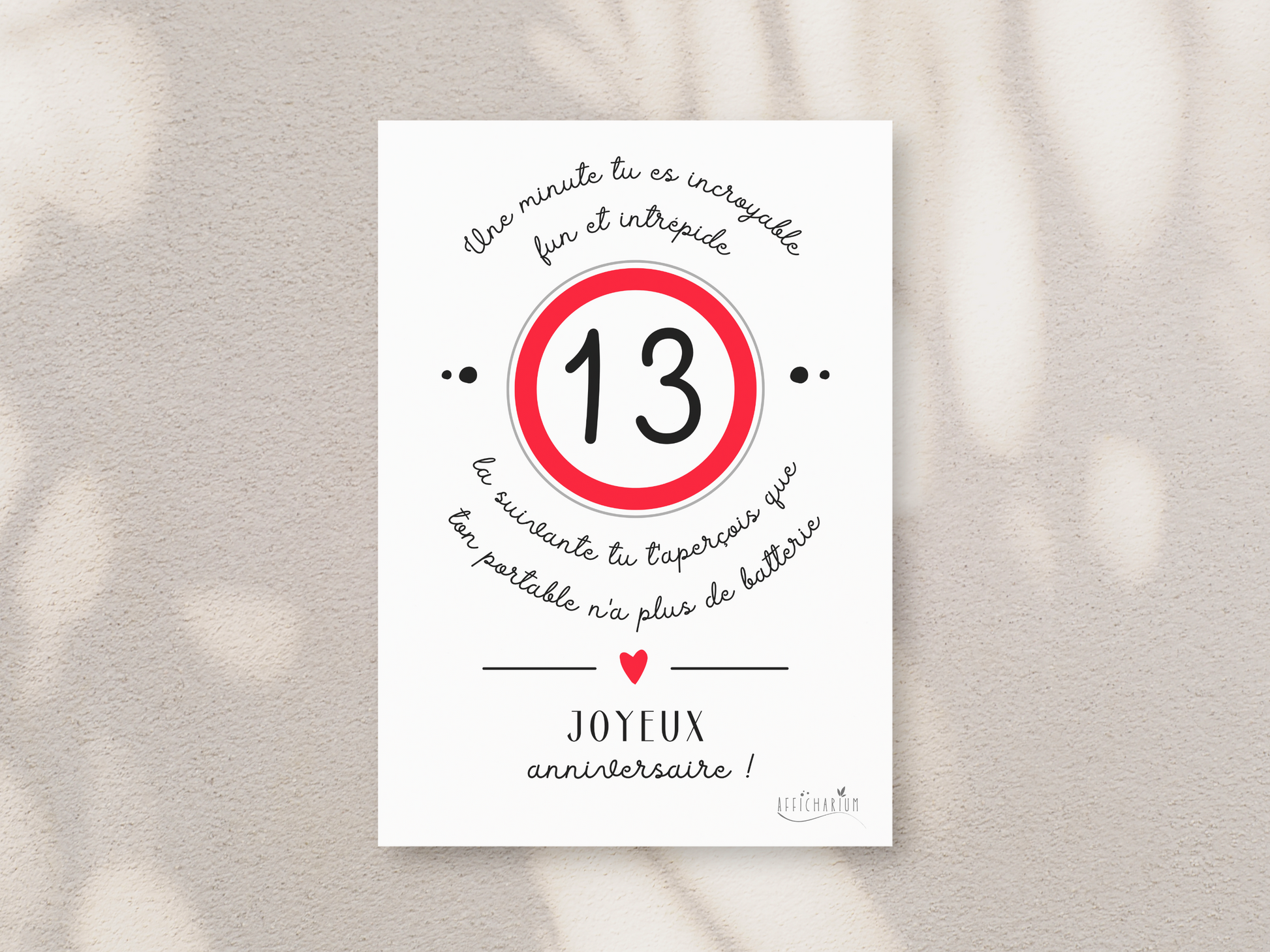 Carte Anniversaire 13 Ans Garçon Gratuite Carte joyeux anniversaire ado humour - 13 ans – Afficharium