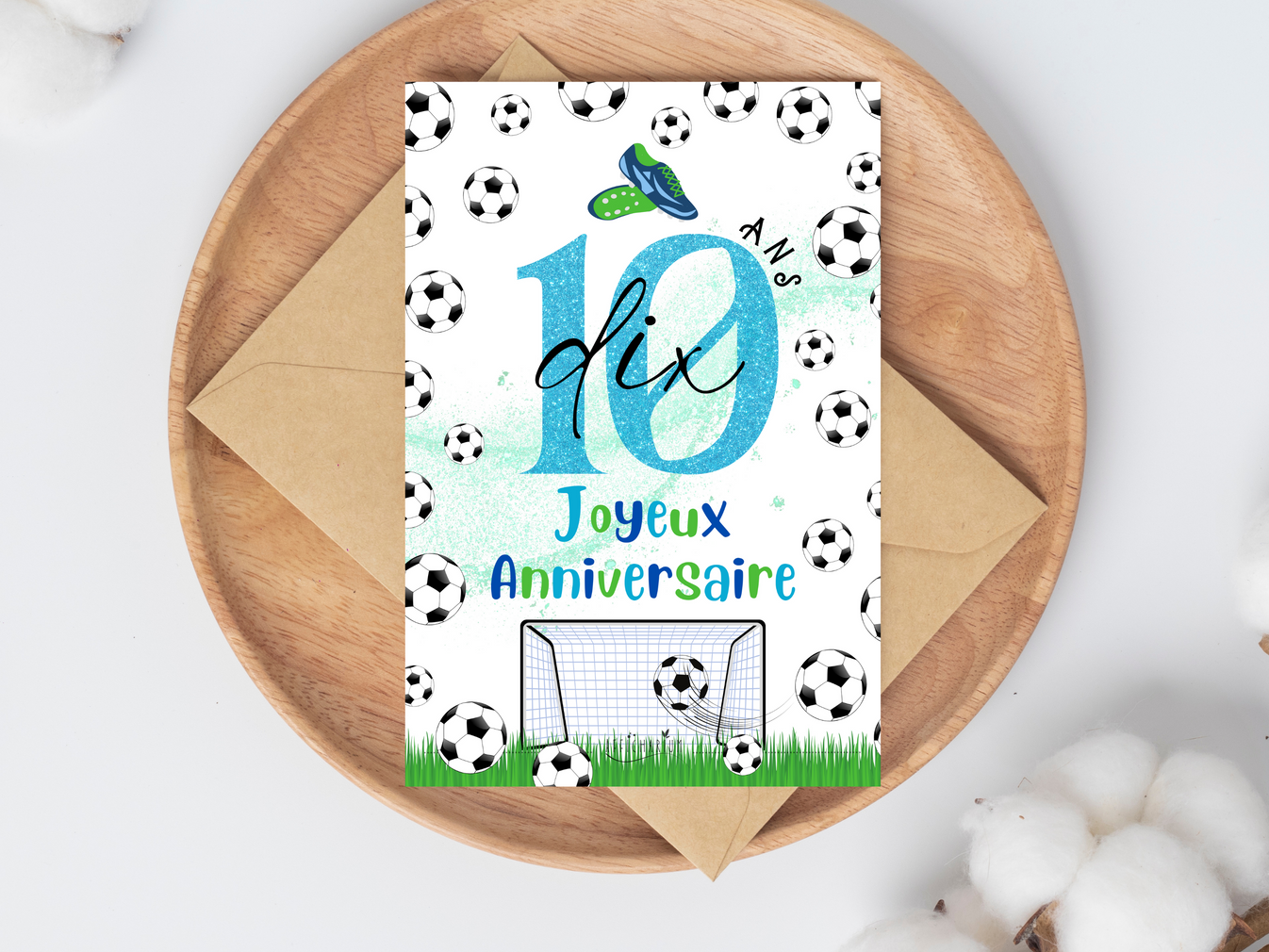 Carte Joyeux Anniversaire FOOT 10 Ans Afficharium carte-joyeux-anniversaire-foot-10-ans-afficharium