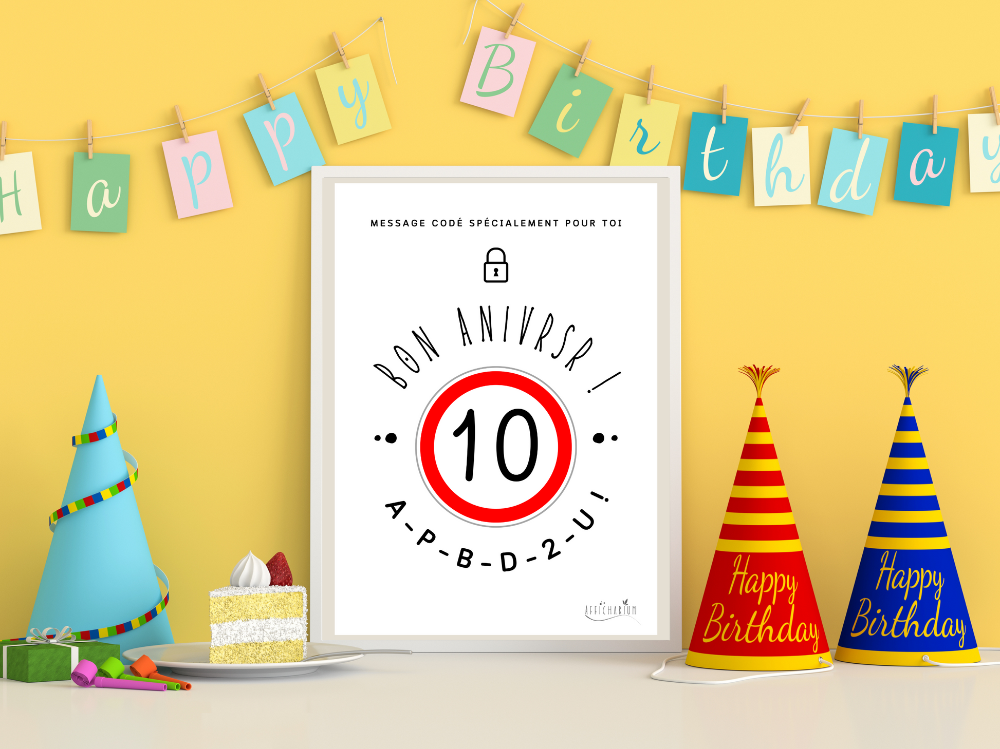 Carte Anniversaire 10 ans 